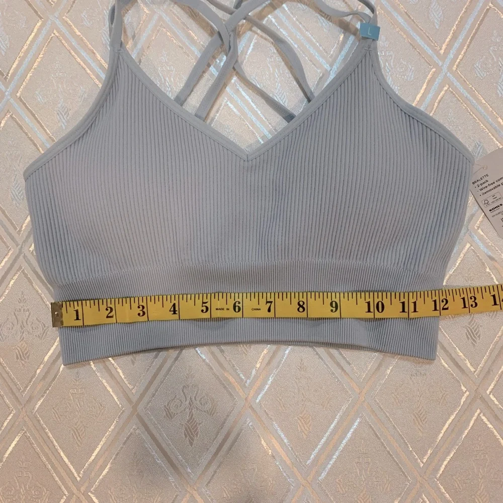 Kohl's Light Blue Ribbed Bralette (only one for sale)
